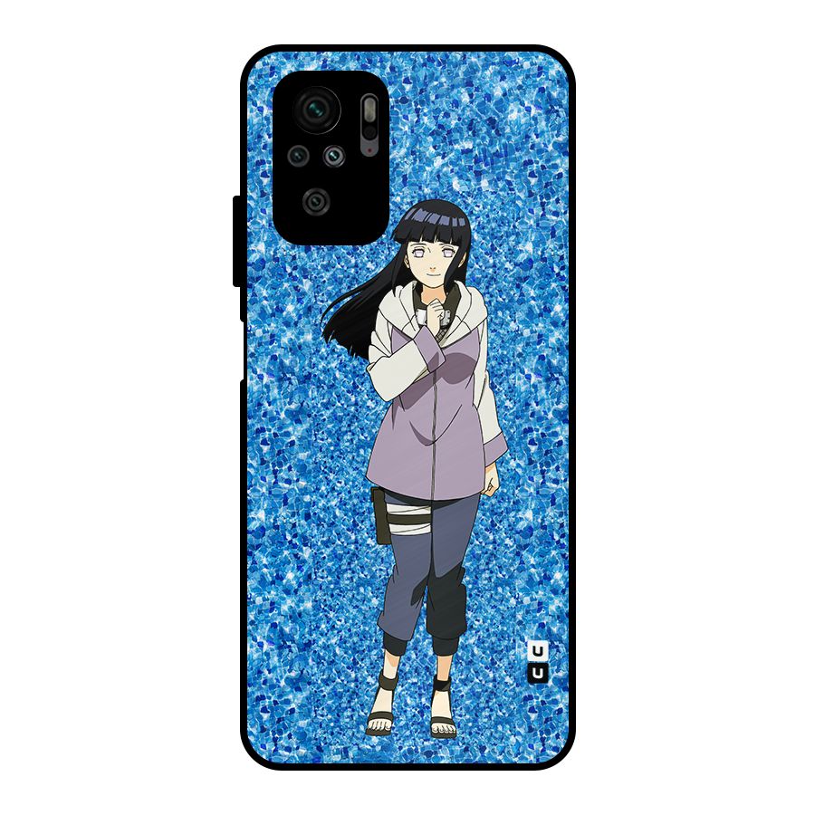 Cute Hinata hyuga Metal Back Case for Redmi Note 10S
