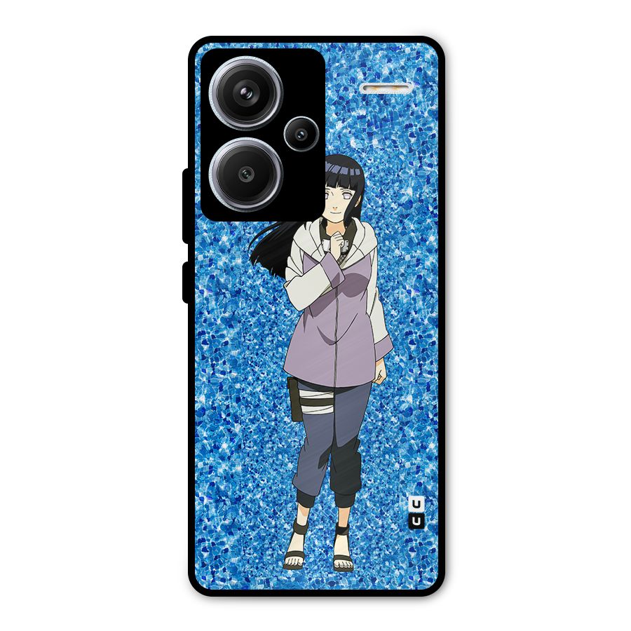 Cute Hinata hyuga Metal Back Case for Redmi Note 13 Pro Plus
