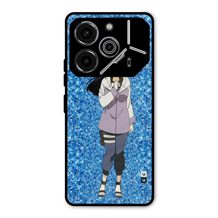 Cute Hinata hyuga Metal Back Case for Tecno Pova 6 Pro