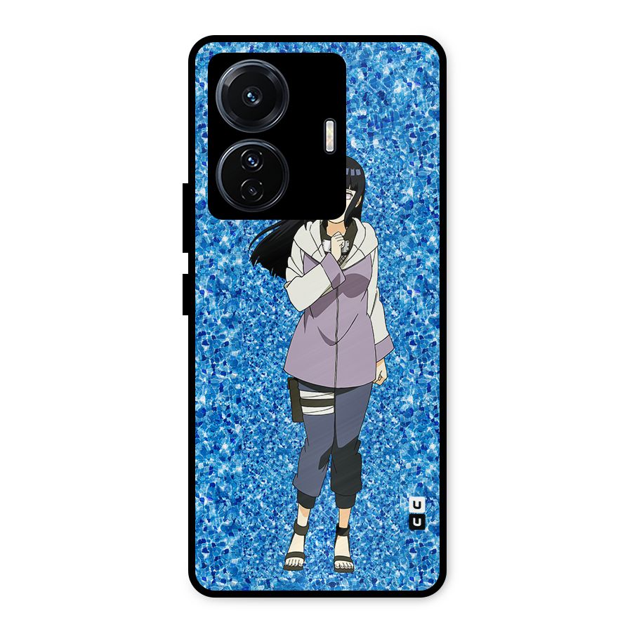 Cute Hinata hyuga Metal Back Case for Vivo T1 Pro
