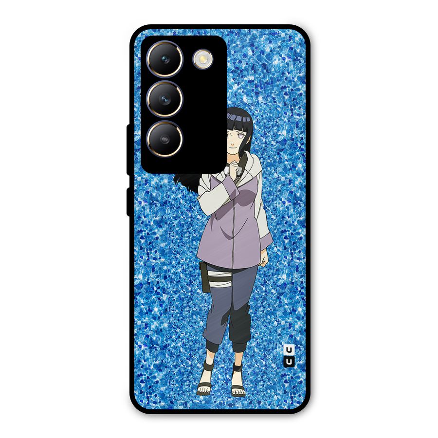 Cute Hinata hyuga Metal Back Case for Vivo T3 5G