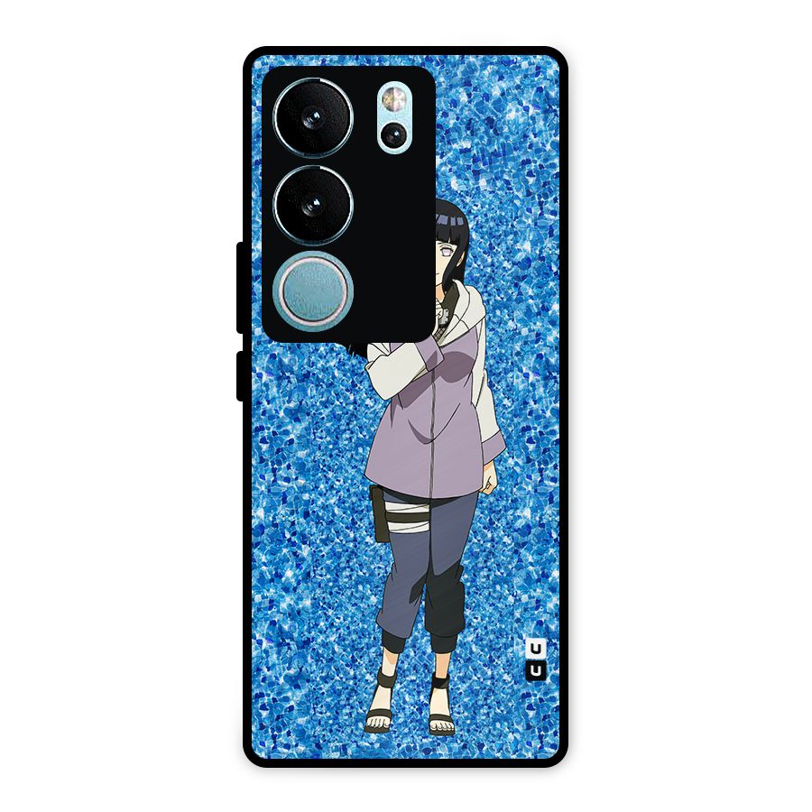 Cute Hinata hyuga Metal Back Case for Vivo V29