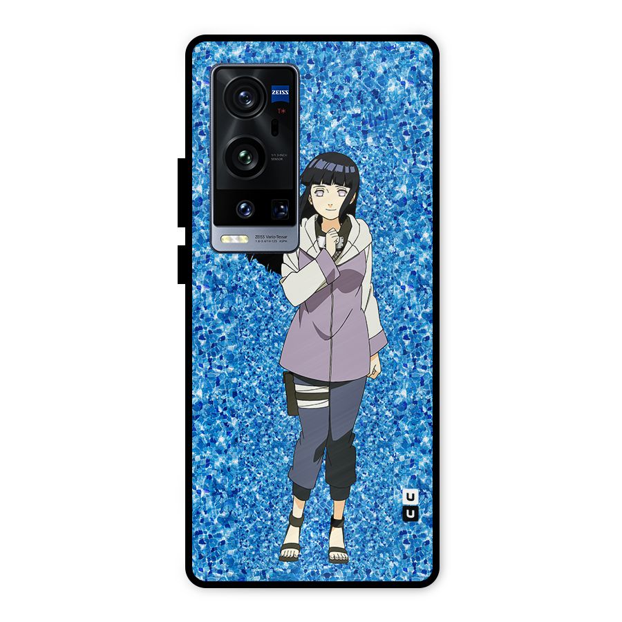 Cute Hinata hyuga Metal Back Case for Vivo X60 Pro Plus