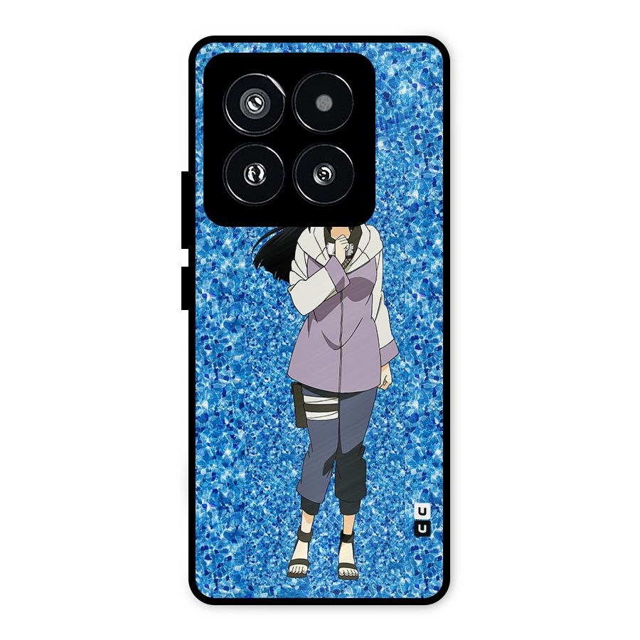 Cute Hinata hyuga Metal Back Case for Xiaomi 14 Pro