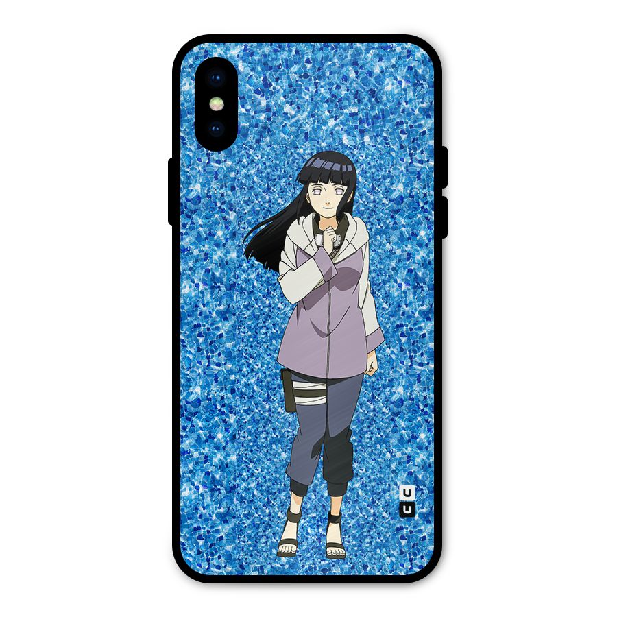 Cute Hinata hyuga Metal Back Case for iPhone XS