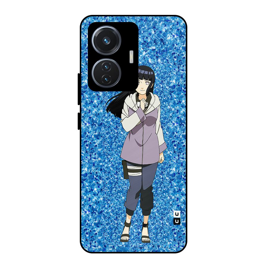 Cute Hinata hyuga Metal Back Case for iQOO Z6 44W