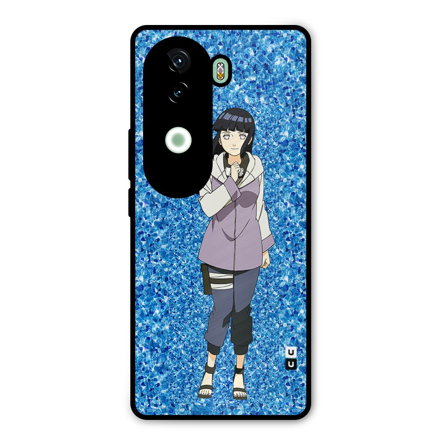 Cute Hinata hyuga Metal Back Case for iQOO Z9s