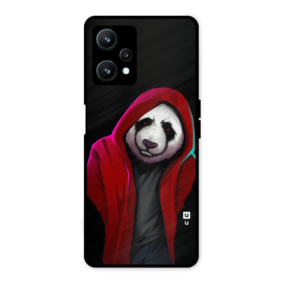 Cute Hoodie Panda Metal Back Case for Realme 9 Pro 5G