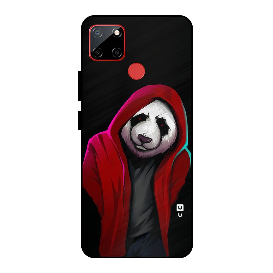 Cute Hoodie Panda Metal Back Case for Realme C12