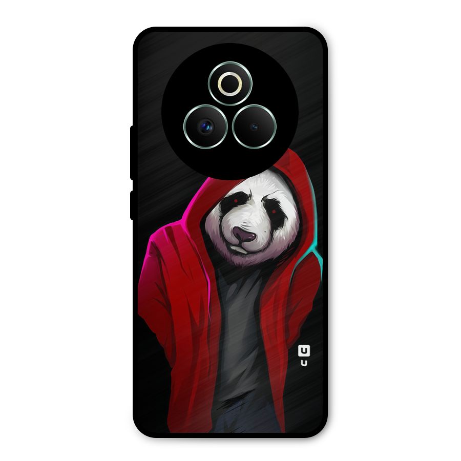 Cute Hoodie Panda Metal Back Case for Realme P3 Pro