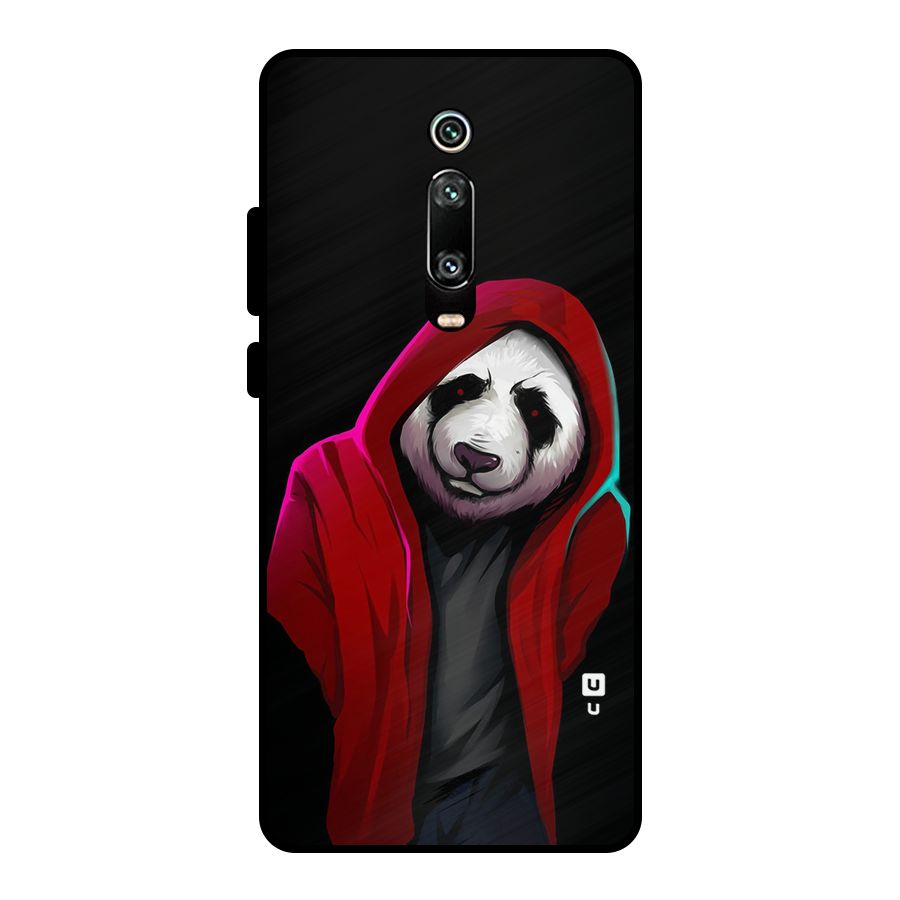 Cute Hoodie Panda Metal Back Case for Redmi K20 Pro