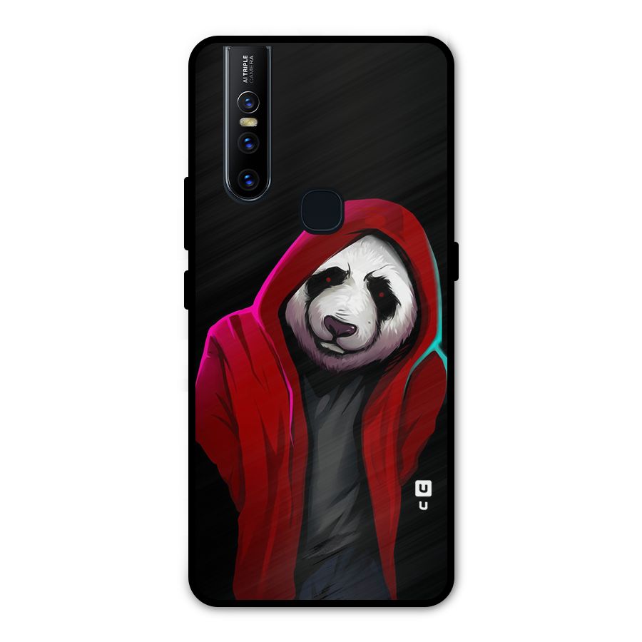 Cute Hoodie Panda Metal Back Case for Vivo V15