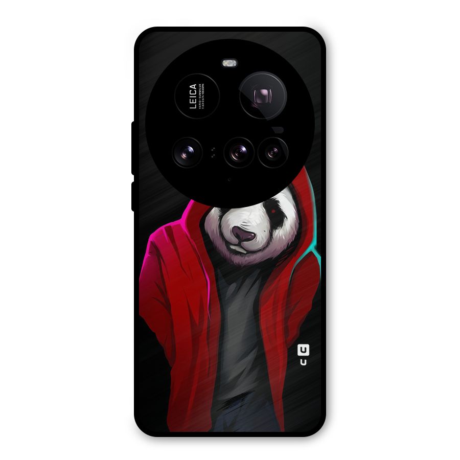 Cute Hoodie Panda Metal Back Case for Xiaomi 15 Ultra
