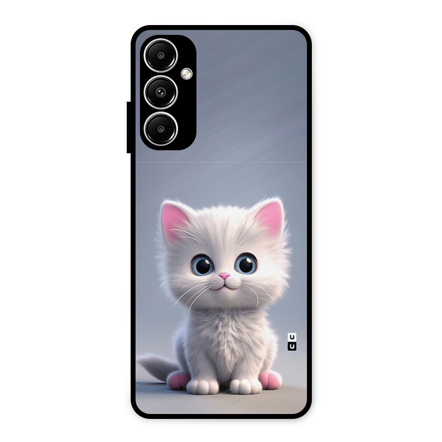 Cute Kitten Sitting Metal Back Case for Galaxy A05s