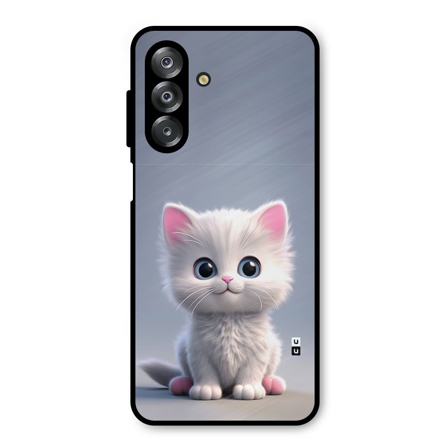 Cute Kitten Sitting Metal Back Case for Galaxy A26