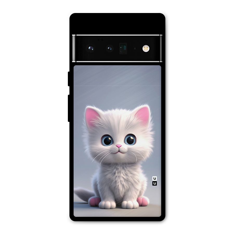 Cute Kitten Sitting Metal Back Case for Google Pixel 6 Pro