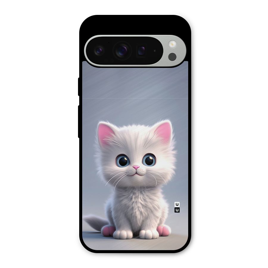 Cute Kitten Sitting Metal Back Case for Google Pixel 9 Pro XL