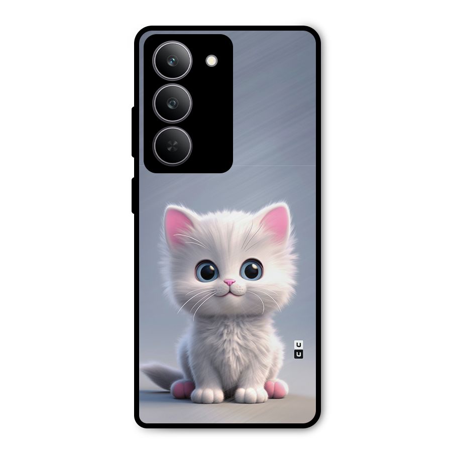 Cute Kitten Sitting Metal Back Case for Realme 14x