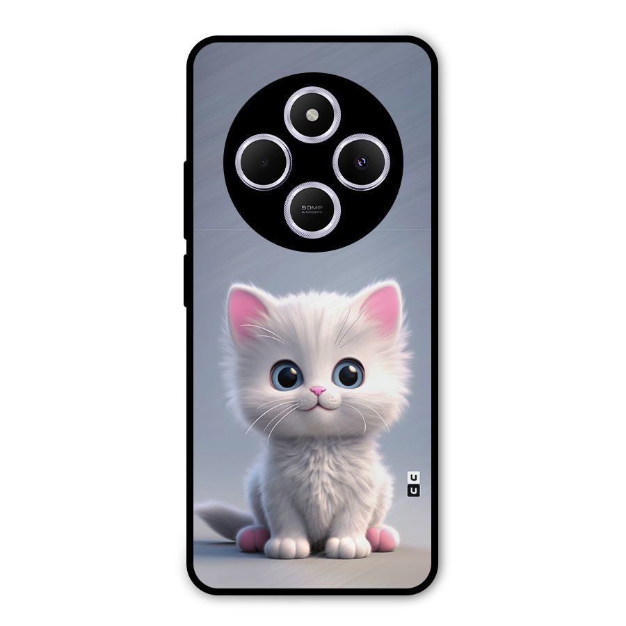 Cute Kitten Sitting Metal Back Case for Redmi A4