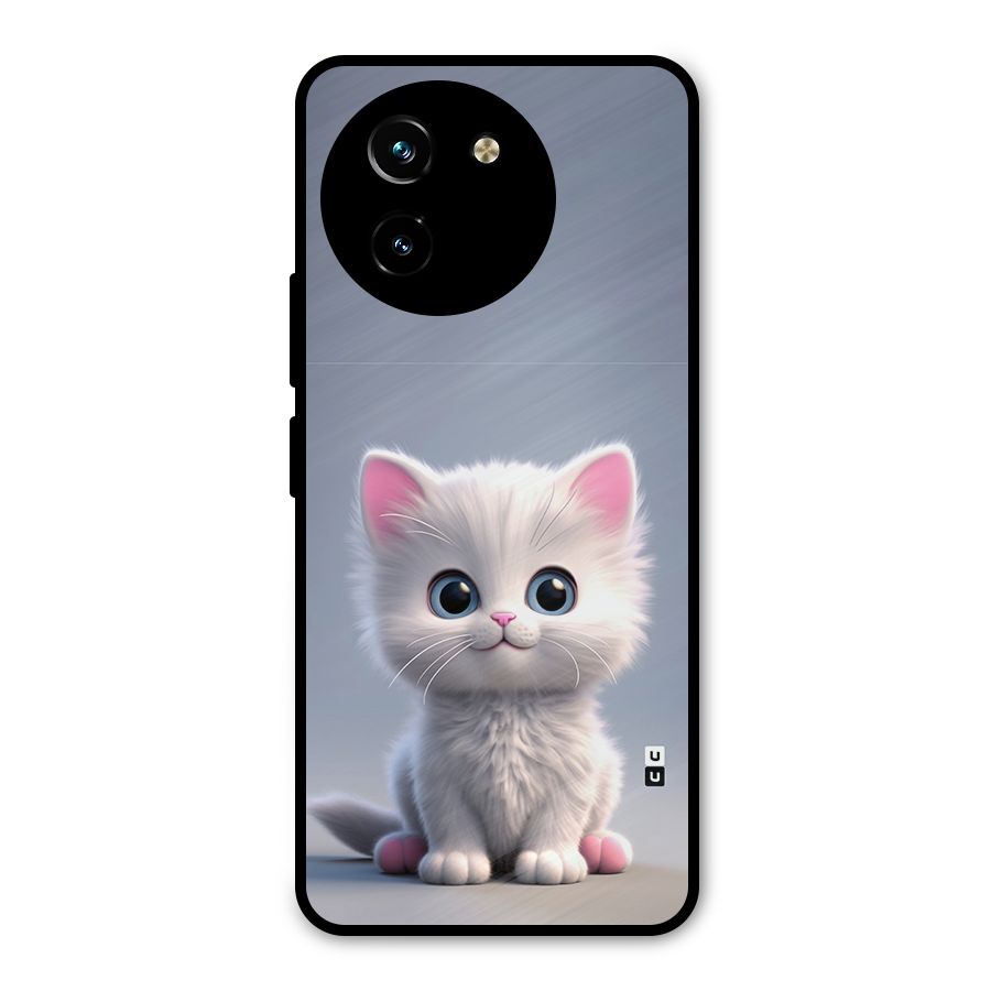 Cute Kitten Sitting Metal Back Case for Vivo T3x