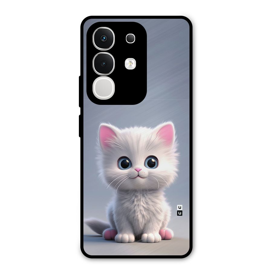 Cute Kitten Sitting Metal Back Case for Vivo T4x