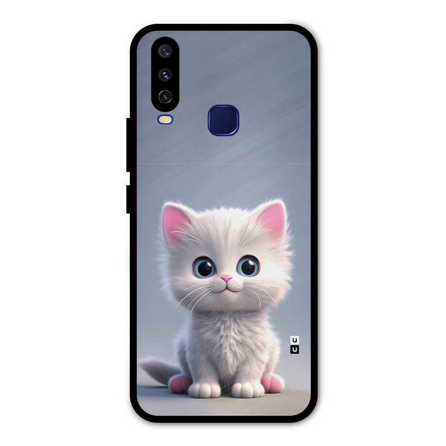 Cute Kitten Sitting Metal Back Case for Vivo V17