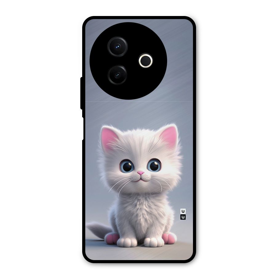 Cute Kitten Sitting Metal Back Case for Vivo Y39