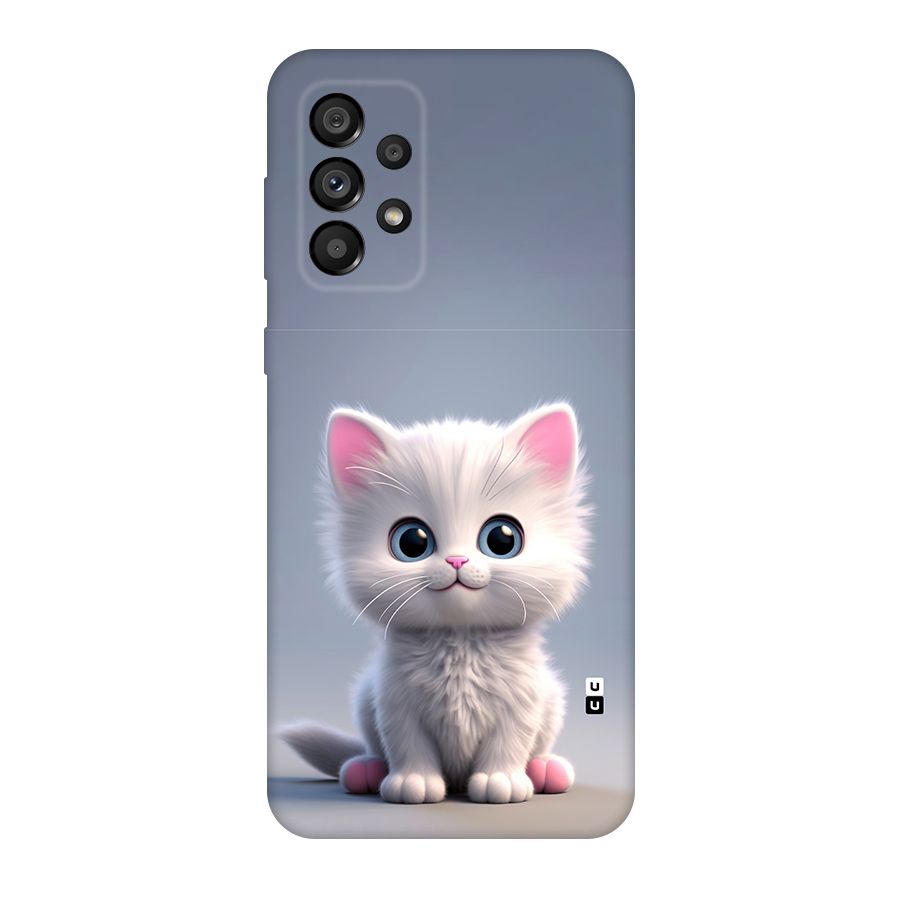 Cute Kitten Sitting Original Polycarbonate Back Case for Galaxy A73 5G