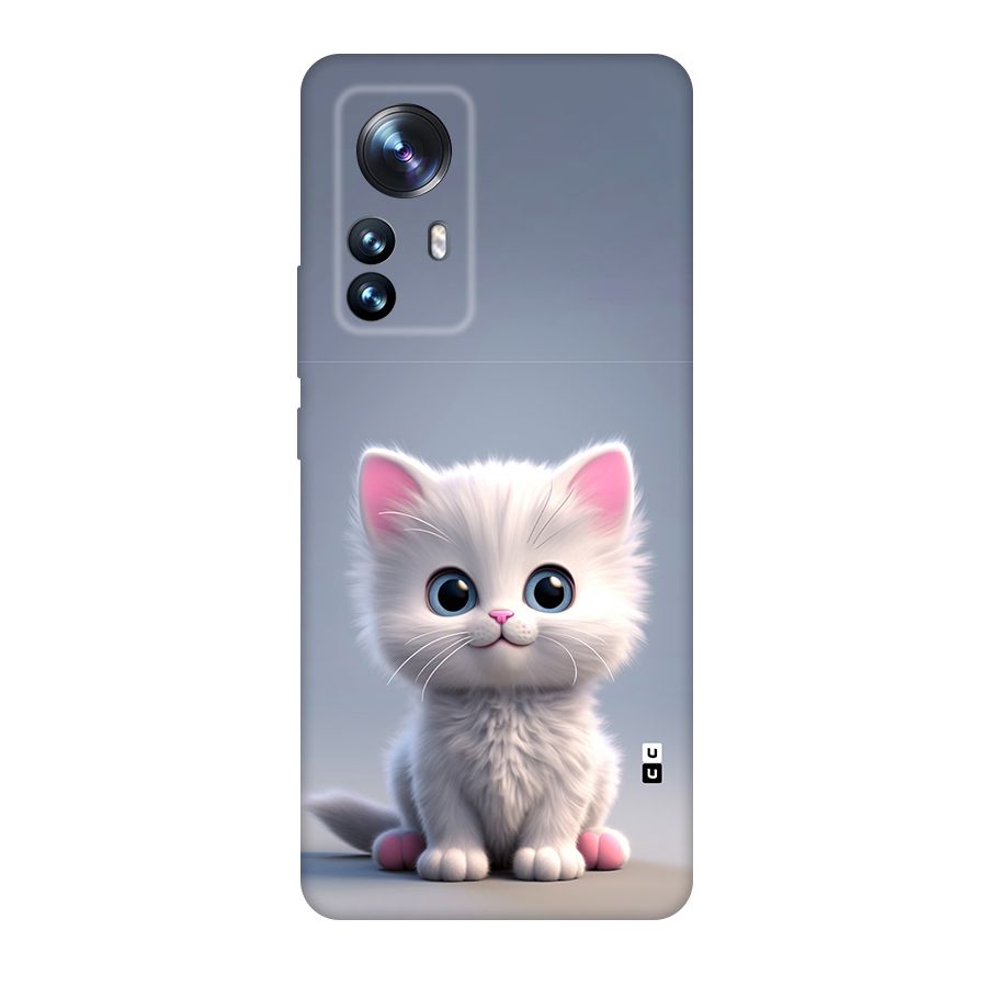 Cute Kitten Sitting Original Polycarbonate Back Case for Xiaomi 12 Pro