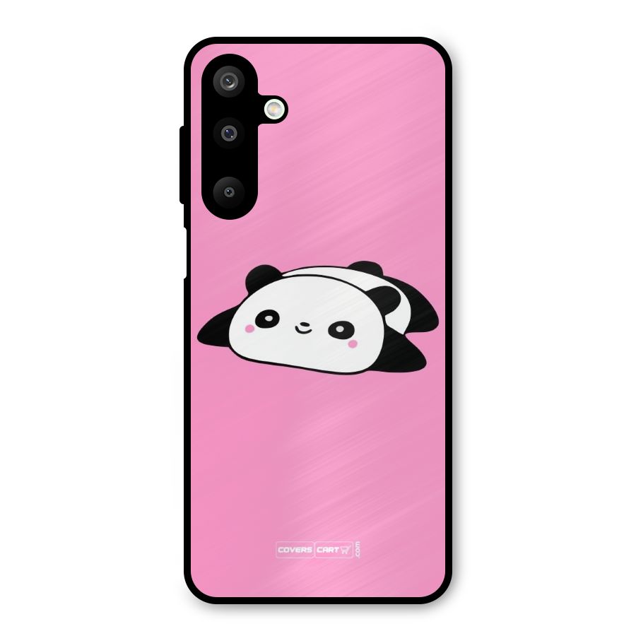 Cute Lazy Panda Metal Back Case for Galaxy M16