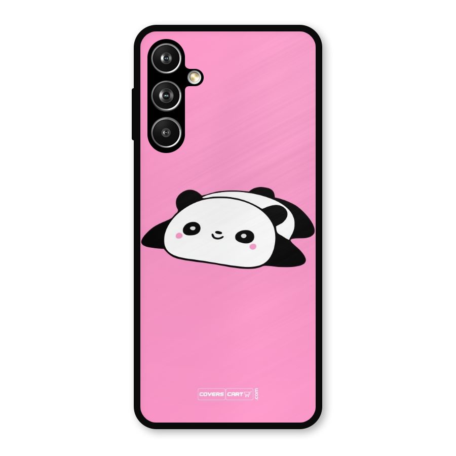 Cute Lazy Panda Metal Back Case for Samsung Galaxy M54