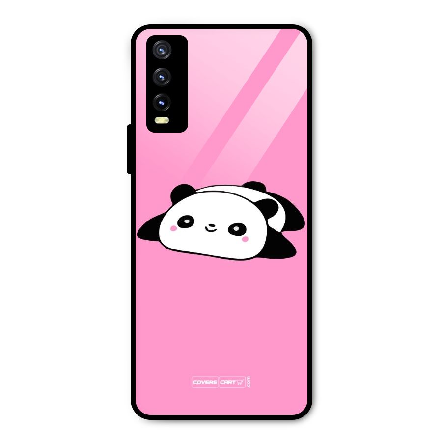 Cute Lazy Panda Metal Back Case for Vivo Y20g