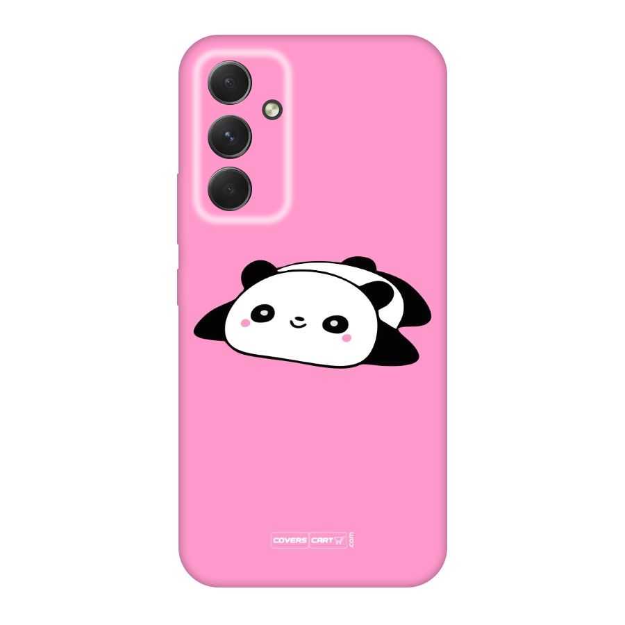 Cute Lazy Panda Original Polycarbonate Back Case for Galaxy A54