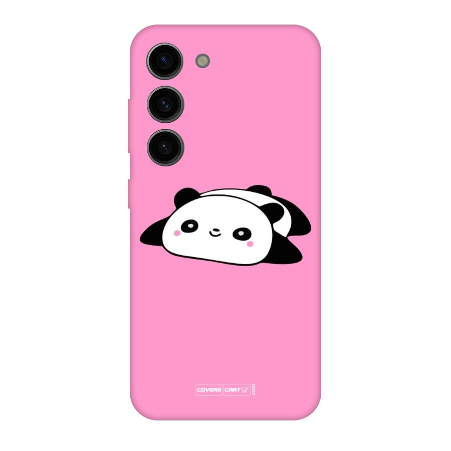 Cute Lazy Panda Original Polycarbonate Back Case for Galaxy S23