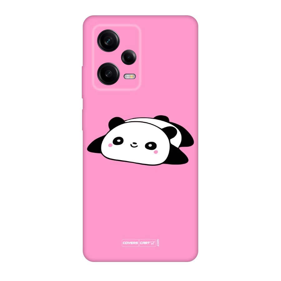 Cute Lazy Panda Original Polycarbonate Back Case for Redmi Note 12 Pro