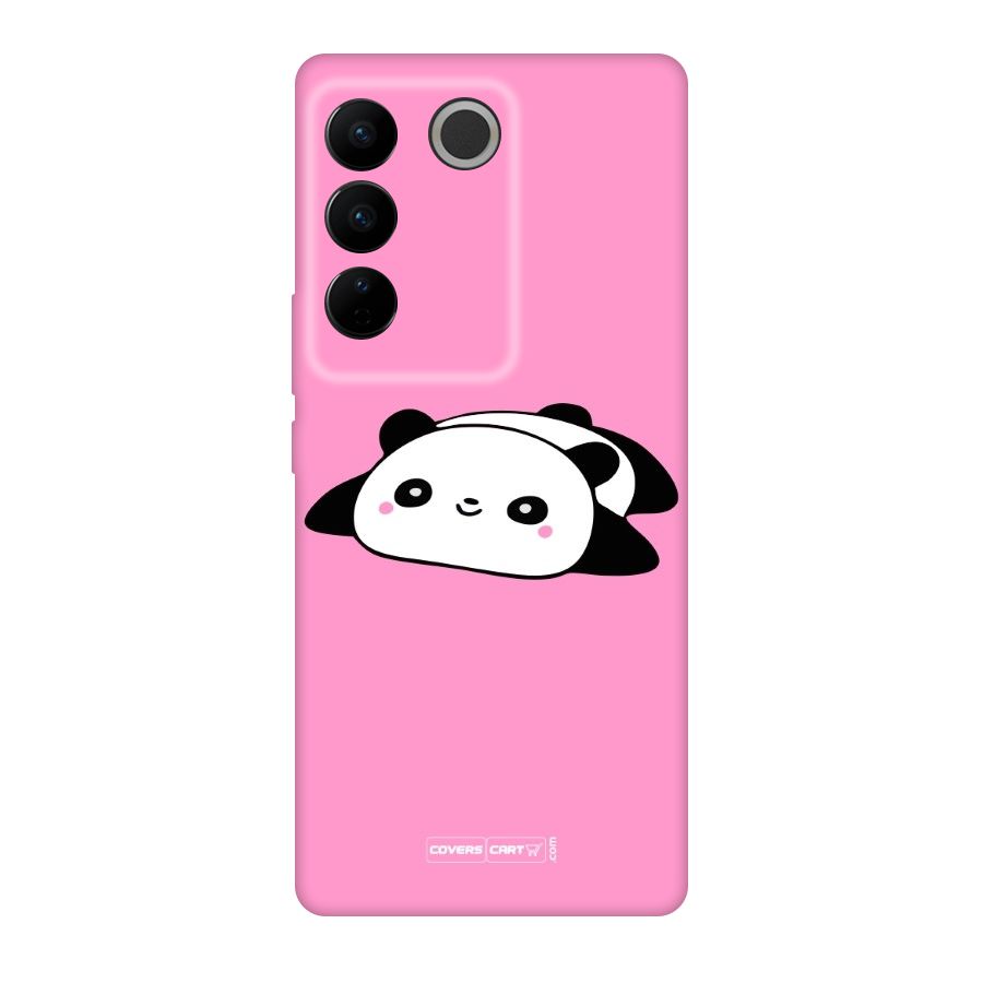 Cute Lazy Panda Original Polycarbonate Back Case for Vivo V27