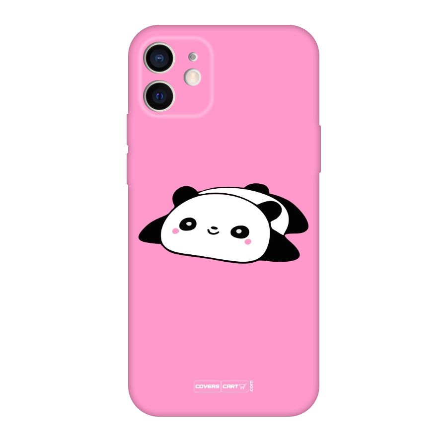 Cute Lazy Panda Original Polycarbonate Back Case for iPhone 12