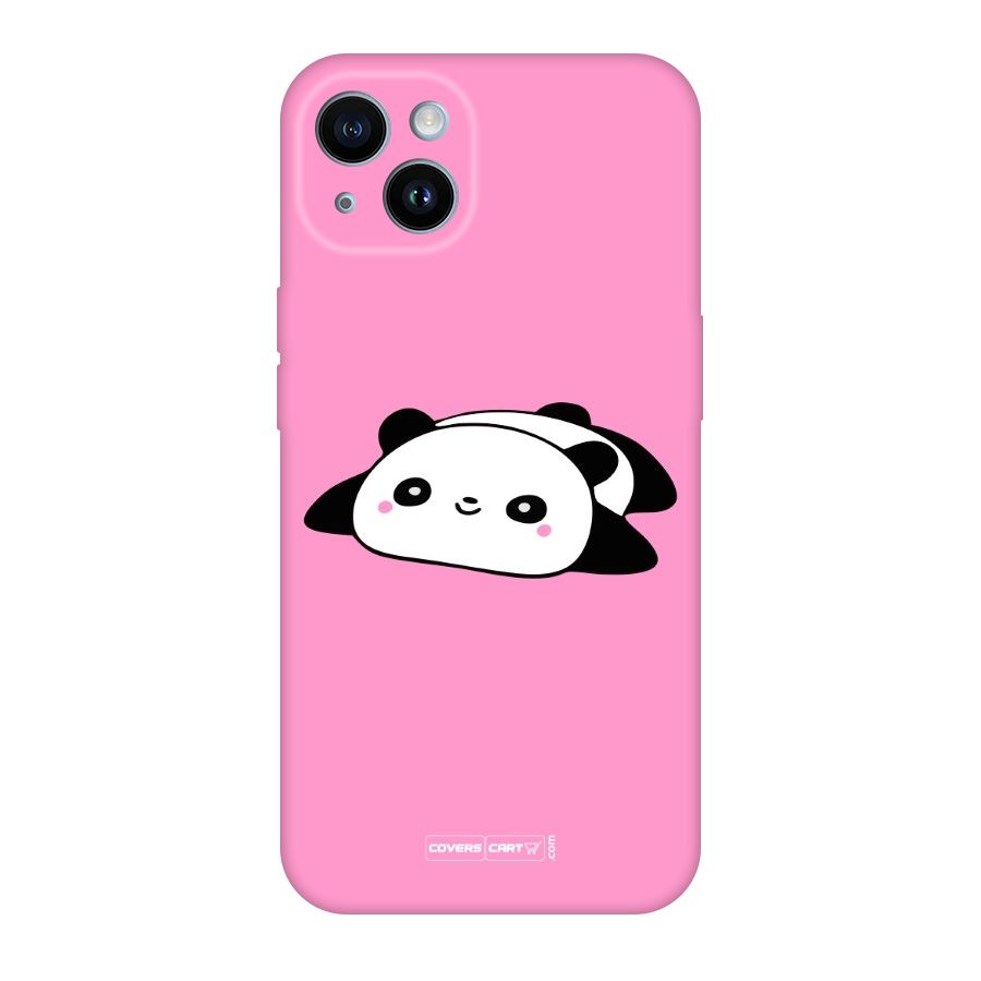 Cute Lazy Panda Original Polycarbonate Back Case for iPhone 14