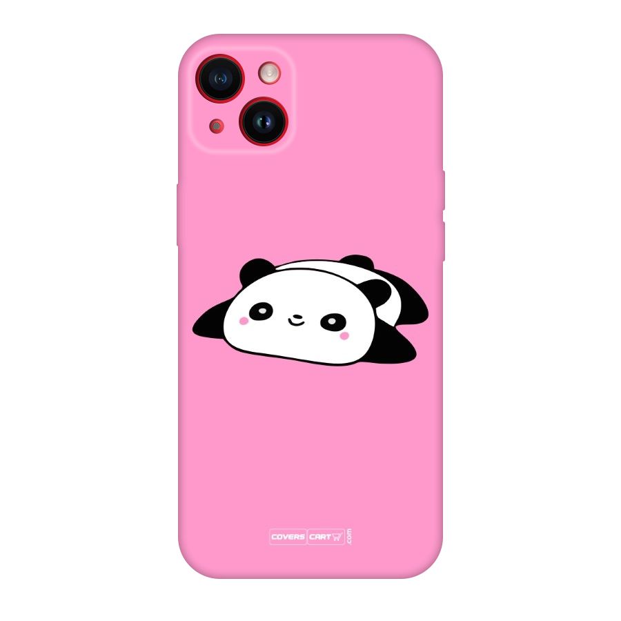Cute Lazy Panda Original Polycarbonate Back Case for iPhone 14 Plus