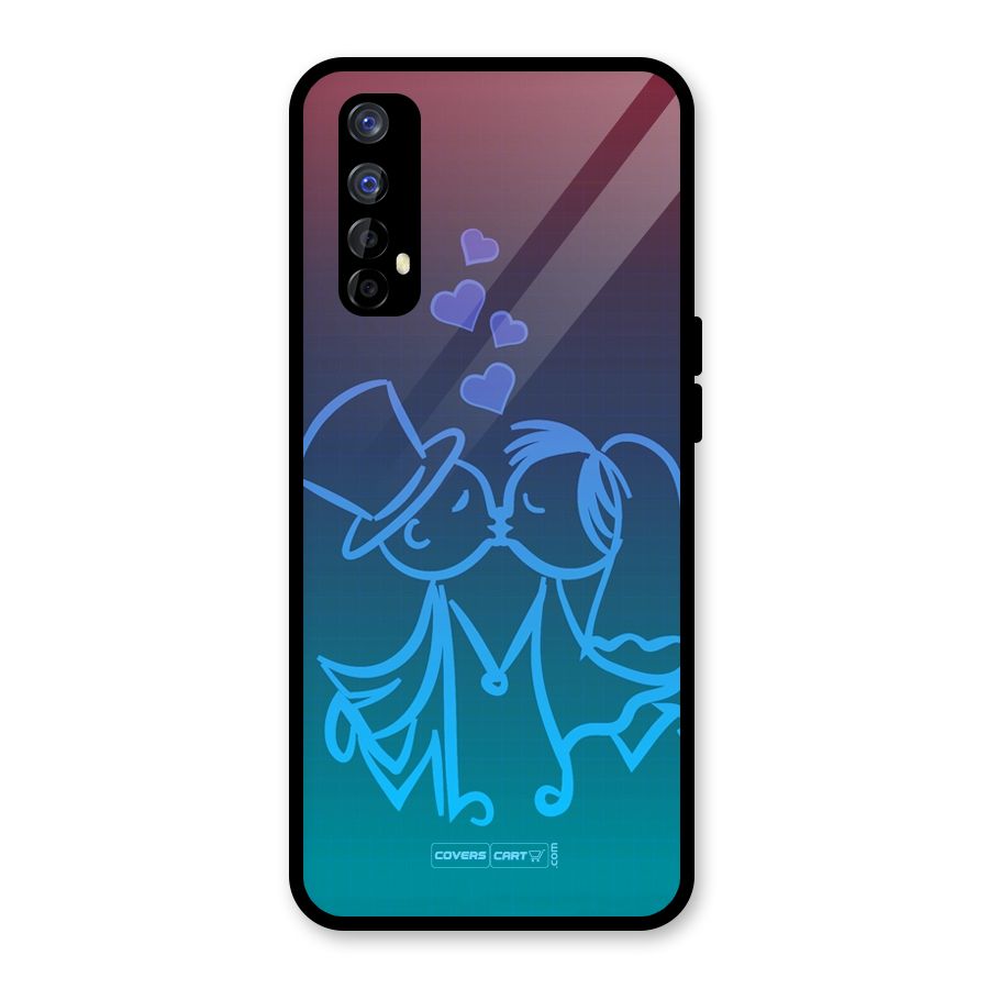 Cute Love Glass Back Case for Realme Narzo 20 Pro