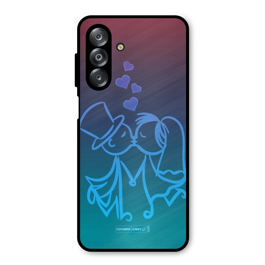 Cute Love Metal Back Case for Galaxy A26