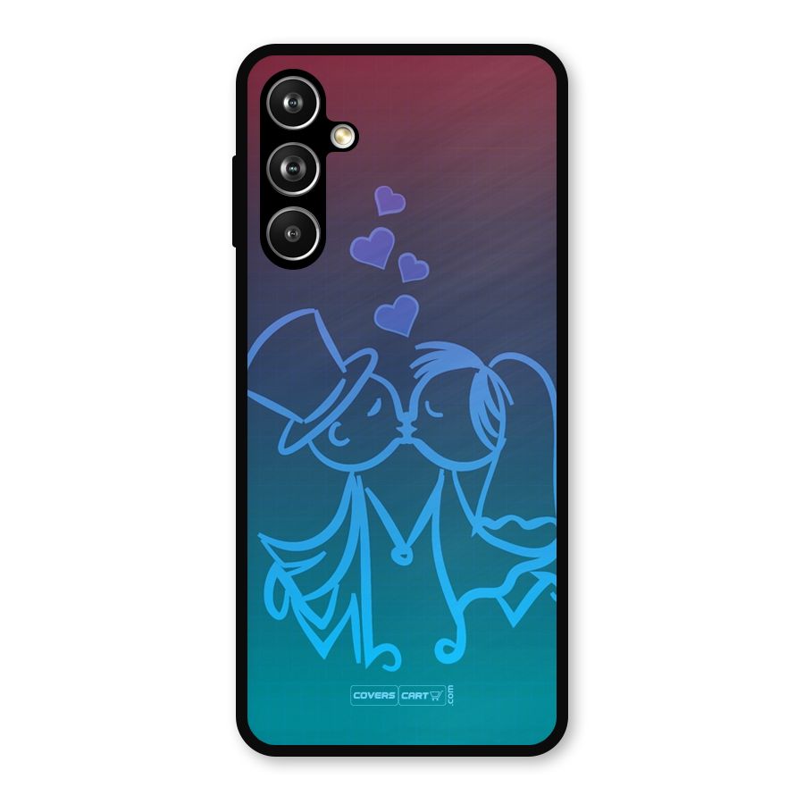 Cute Love Metal Back Case for Galaxy F54