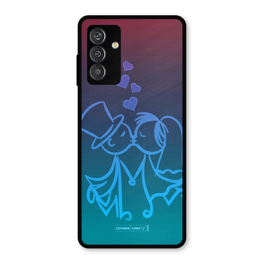 Cute Love Metal Back Case for Galaxy M13