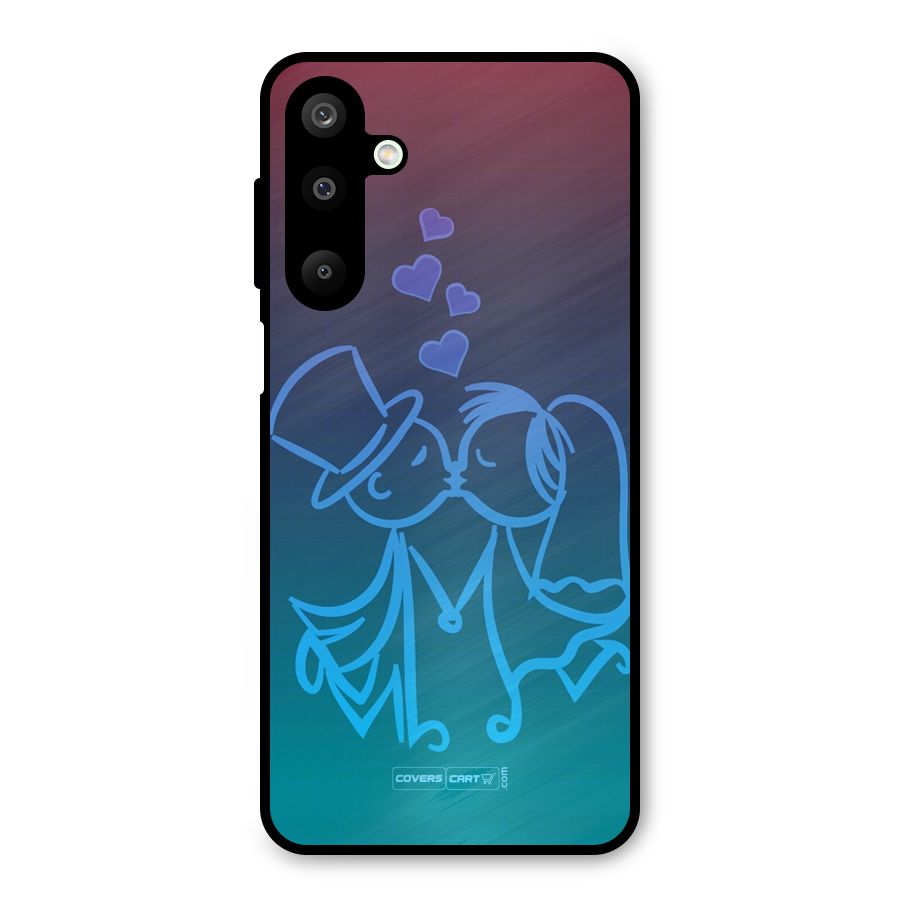 Cute Love Metal Back Case for Galaxy M16