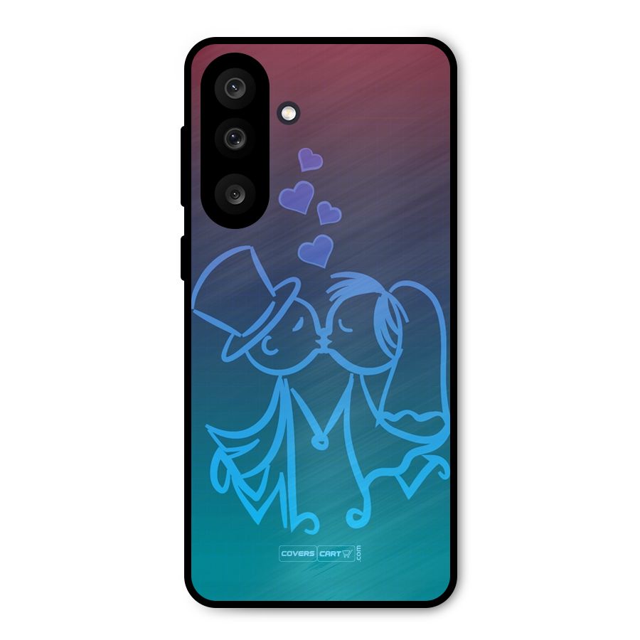Cute Love Metal Back Case for Galaxy M56