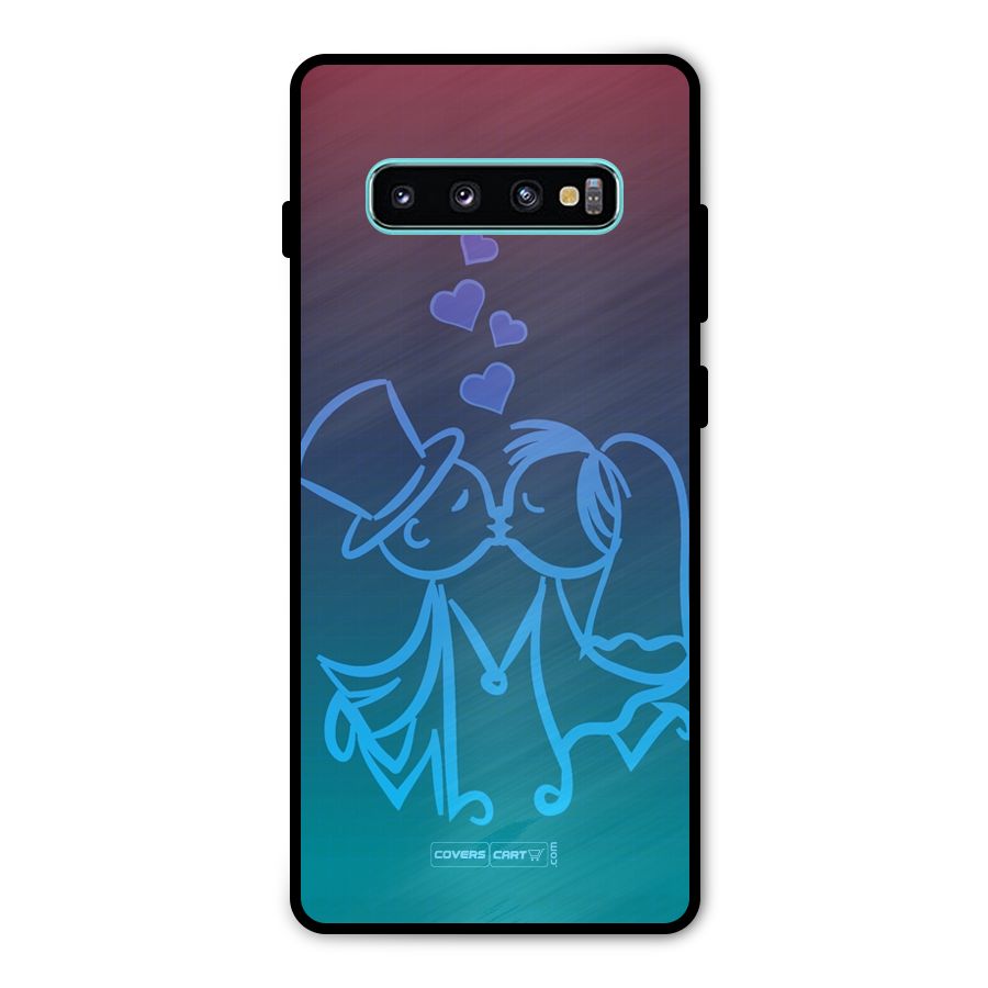 Cute Love Metal Back Case for Galaxy S10 Plus