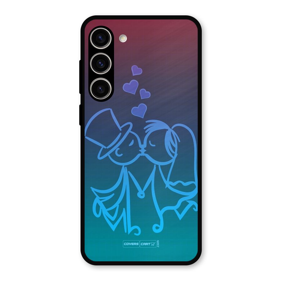 Cute Love Metal Back Case for Galaxy S23 Plus