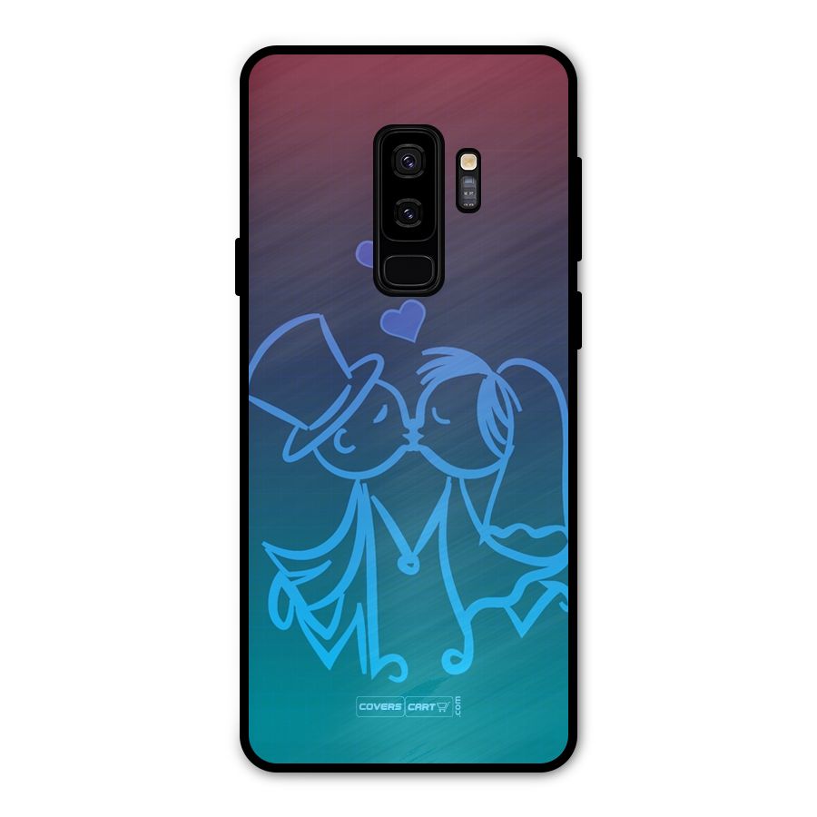 Cute Love Metal Back Case for Galaxy S9 Plus