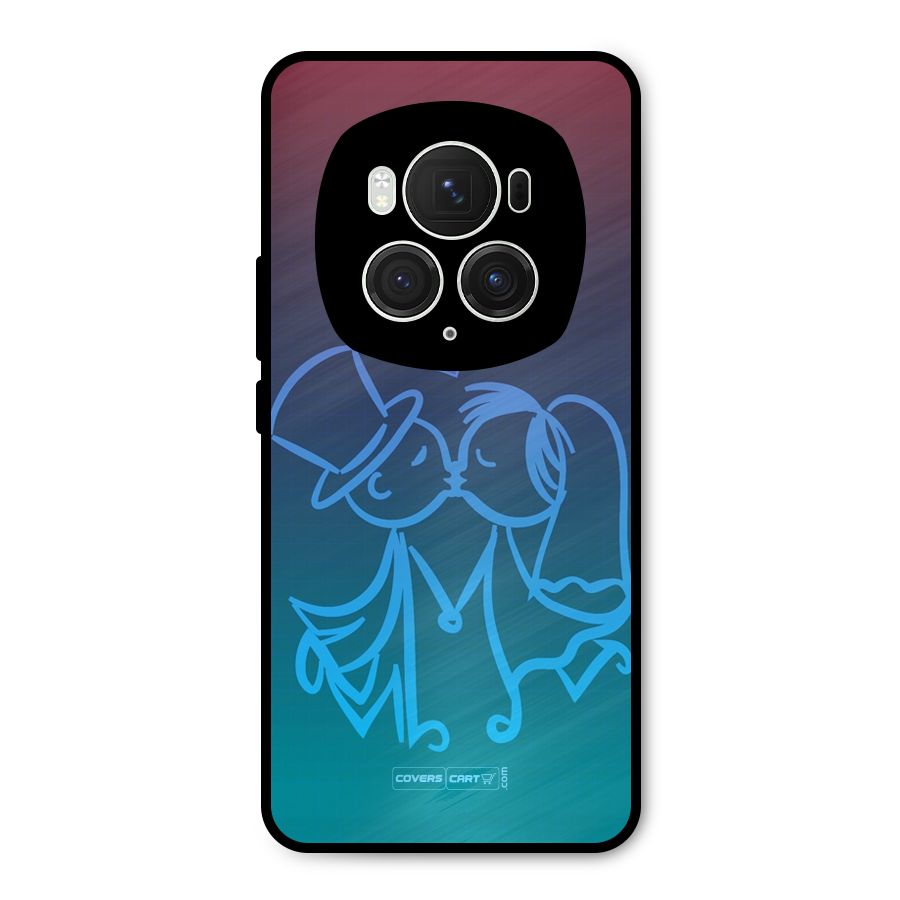 Cute Love Metal Back Case for Honor Magic6 Pro