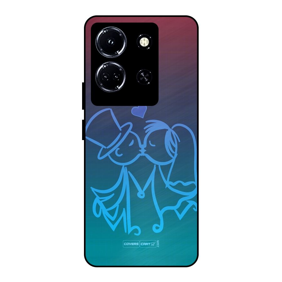 Cute Love Metal Back Case for Infinix Note 30 5G